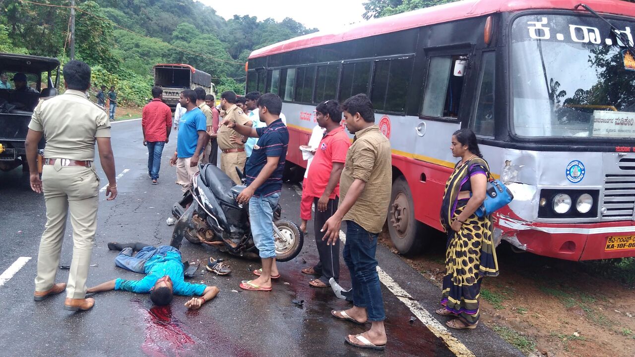 ಬಸ್-ಸ್ಕೂಟರ್ ಢಿಕ್ಕಿ: ಓರ್ವ ಮೃತ್ಯು